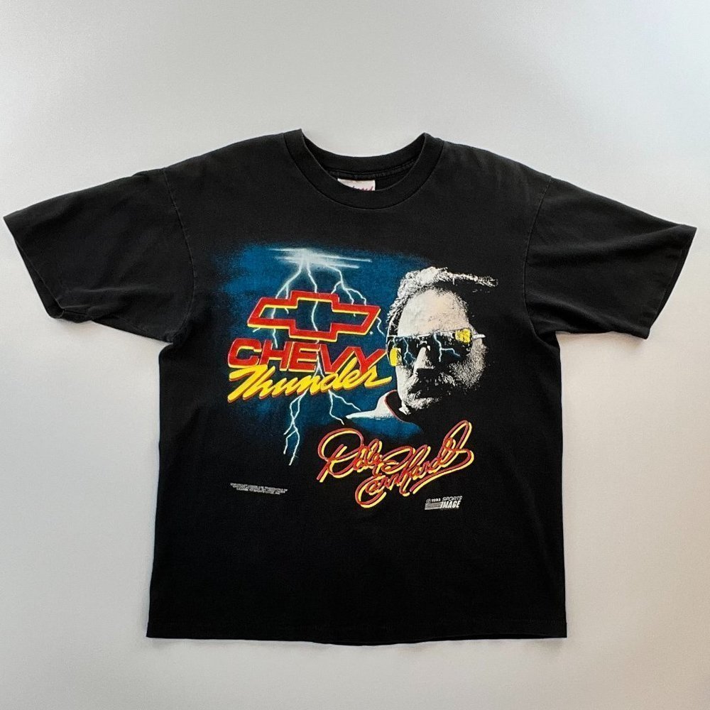 Vintage 1993 NASCAR Dale Earnhardt Chevy Thunder Single Stitch Graphic Tee